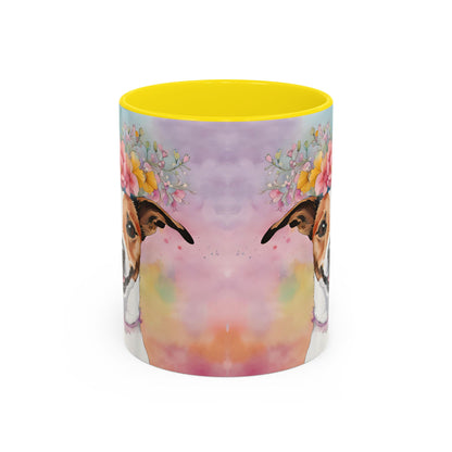 Jack Russell 03 Accent Coffee Mug - Dog Lover Gift