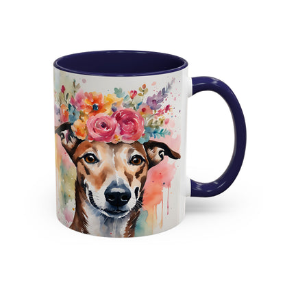Greyhound 01 Accent Coffee Mug - Dog Lover Gift