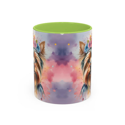 Yorkshire Terrier 01 Accent Coffee Mug - Dog Lover Gift