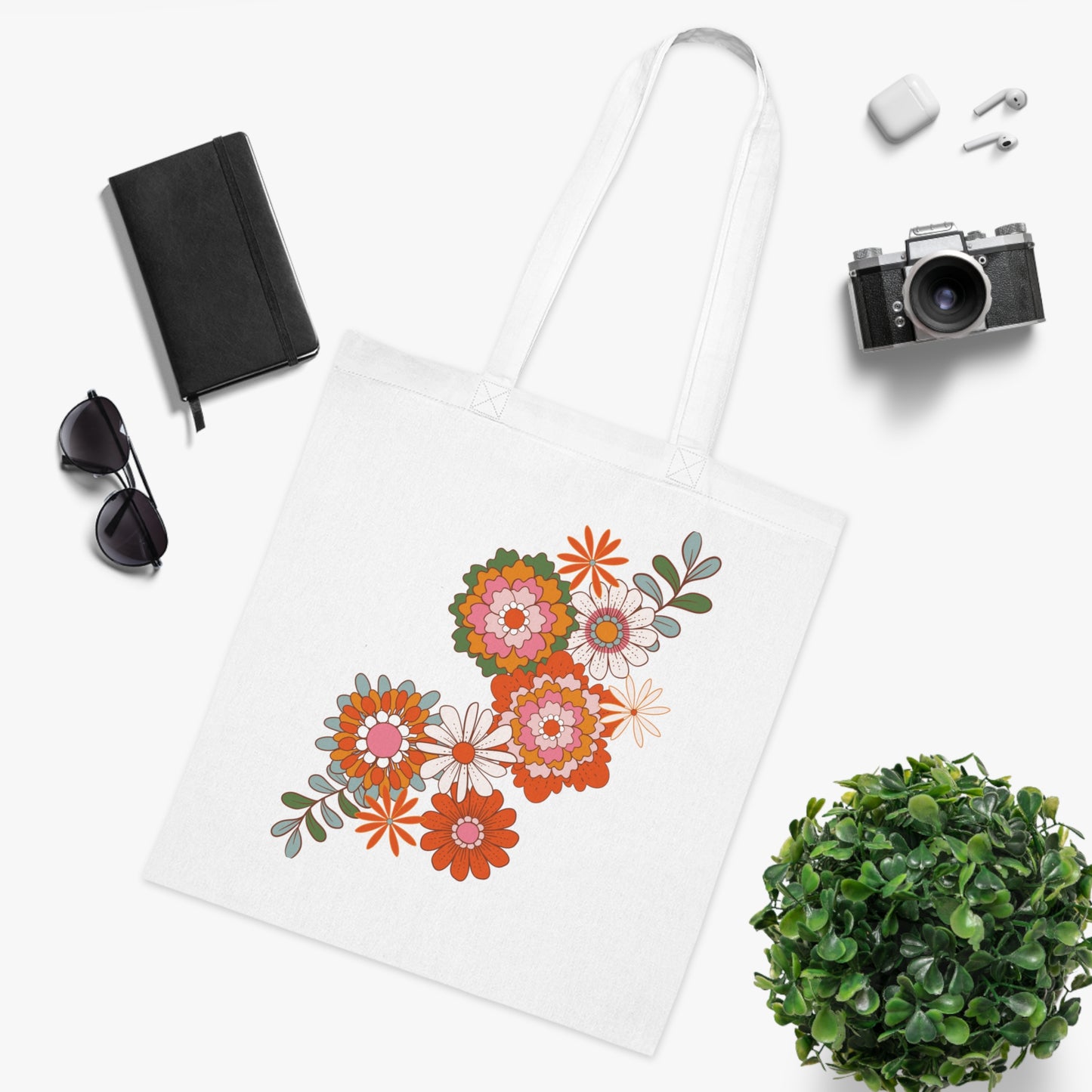 Flower power 09 Cotton Tote