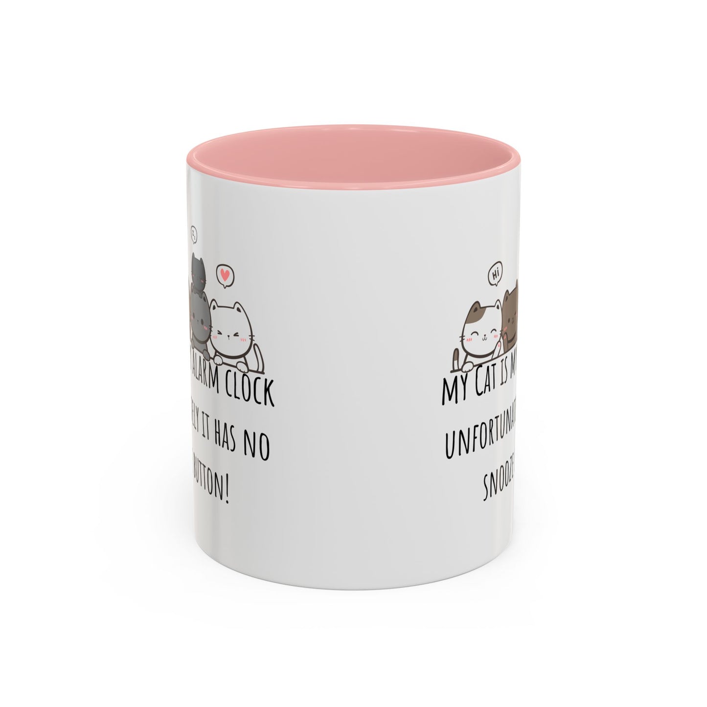 Cat Alarm Accent Coffee Mug (11oz)