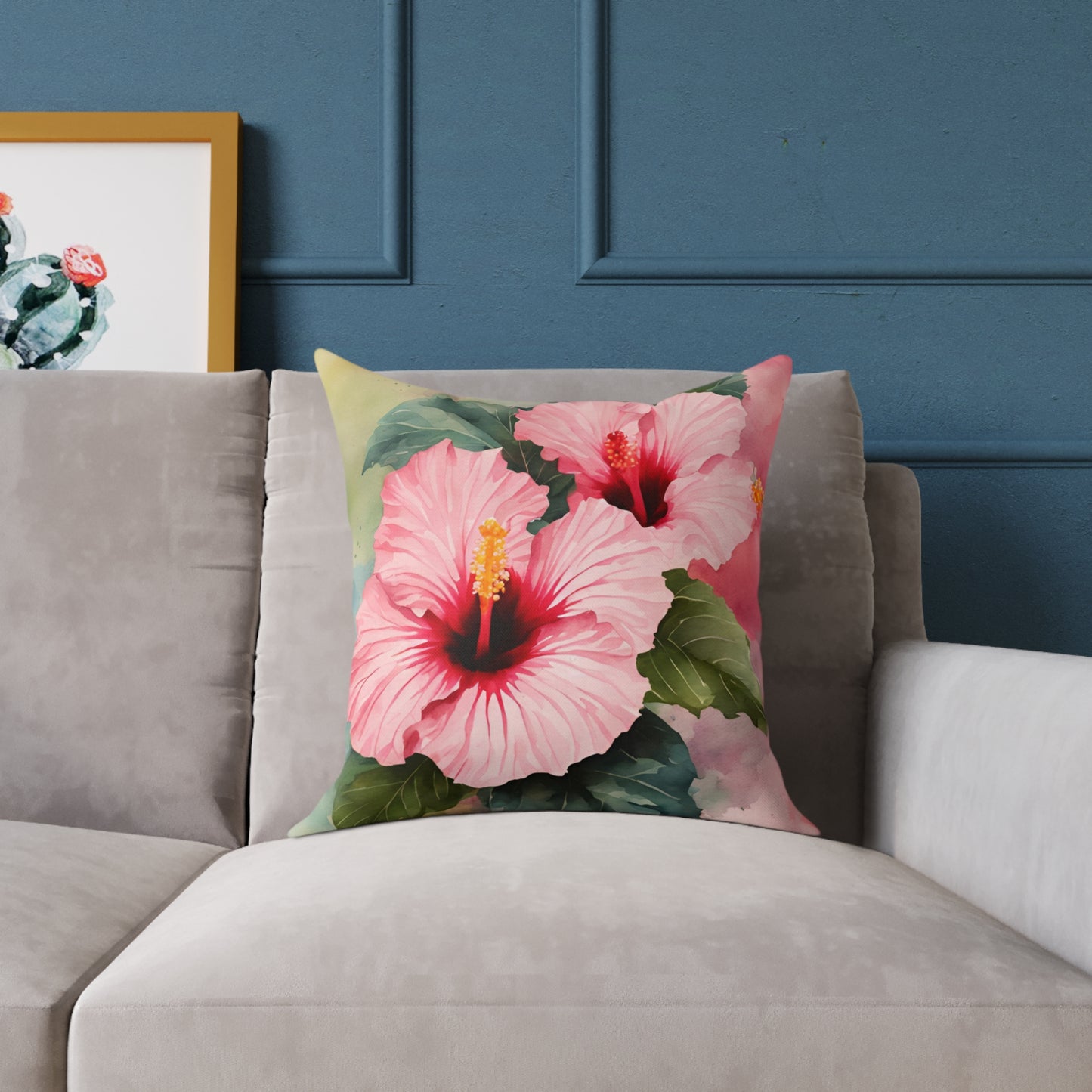 Hibiscus 03 Poly Pillow - Natures Beauty Design