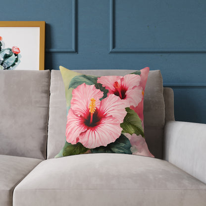 Hibiscus 03 Poly Pillow - Natures Beauty Design