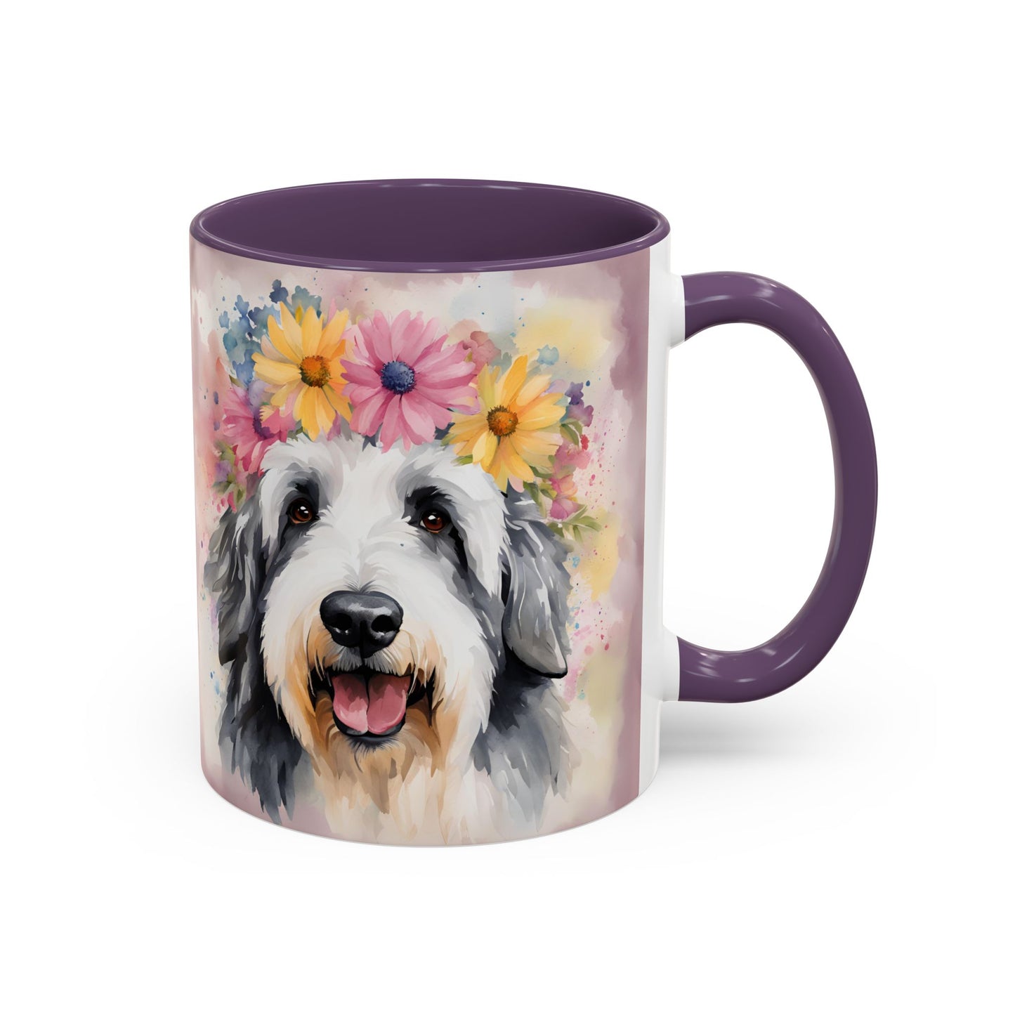 Bearded Collie 01 Accent Coffee Mug - Dog Lover Gift