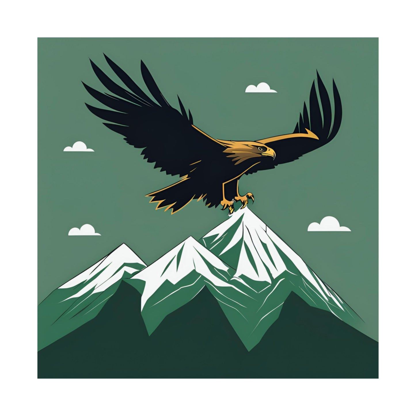 Lone Collection Eagle 11 Matte Square Posters
