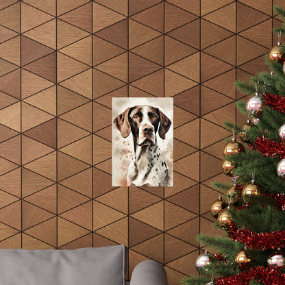 Dogs Pointer 03 Matte Vertical Poster