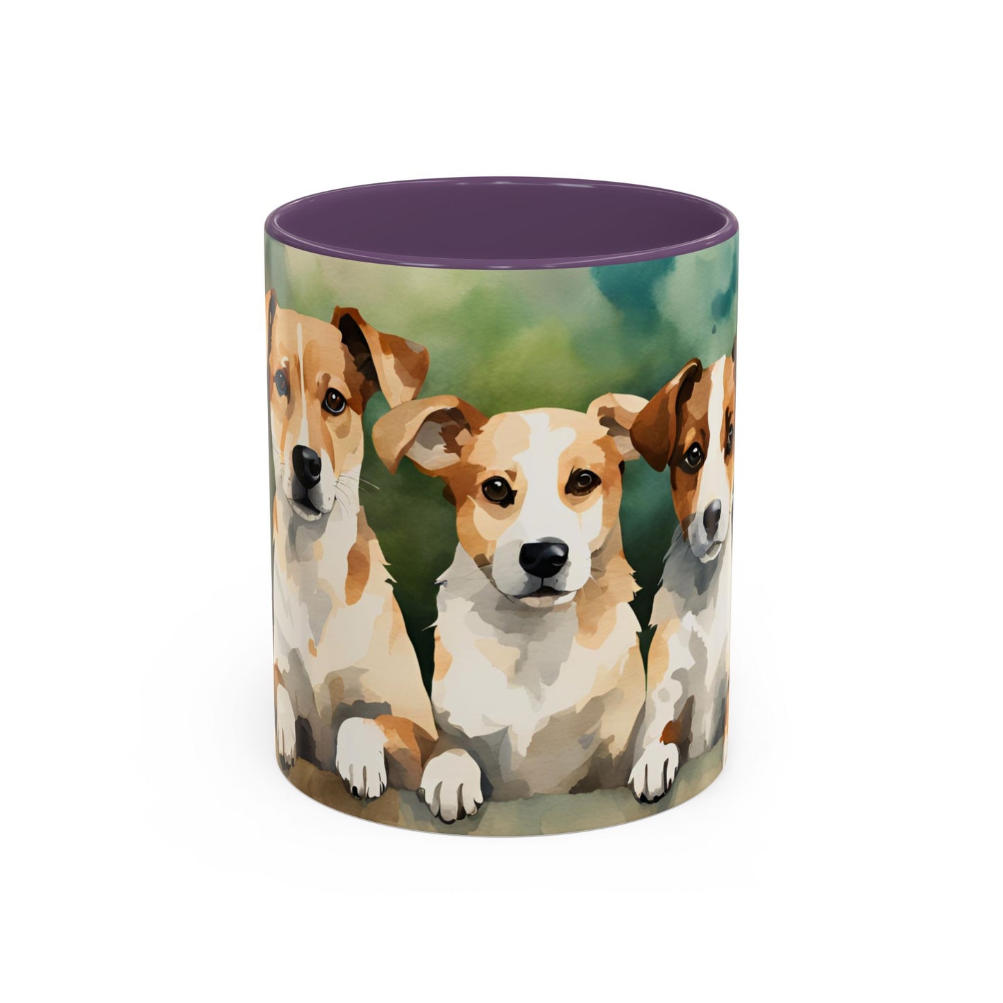 Multicoloured Doggies 12 Accent Mug 11oz