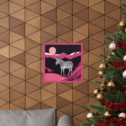 Lone Collection Zebra 20 Matte Square Posters