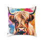Highland Cow 01 Poly Pillow - Natures Beauty Design