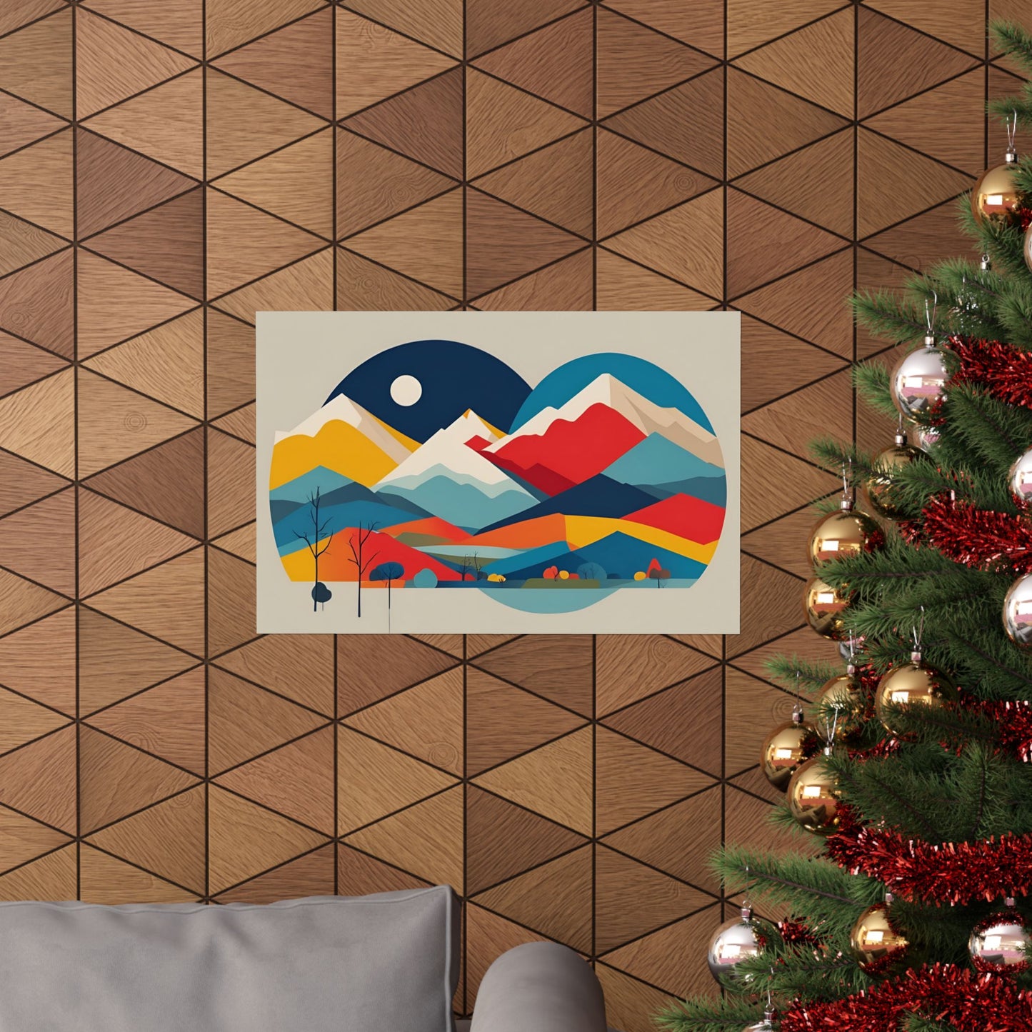 Retro Alpine 3 Matte Horizontal Posters