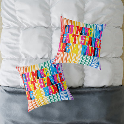 You Make My Heart Sparkle Like A Rainbow Poly Pillow
