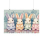 Nursery Bunnies 1 Matte Horizontal Posters