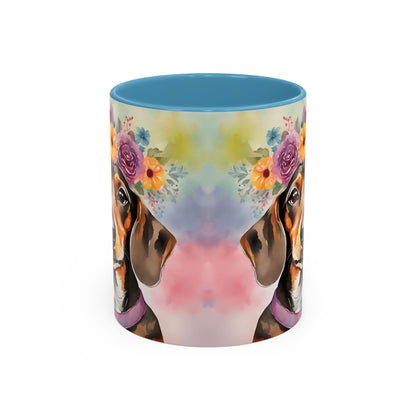 Dachshund 03 Accent Coffee Mug - Dog Lover Gift