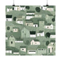 On The Hillside Green 1 Matte Square Posters