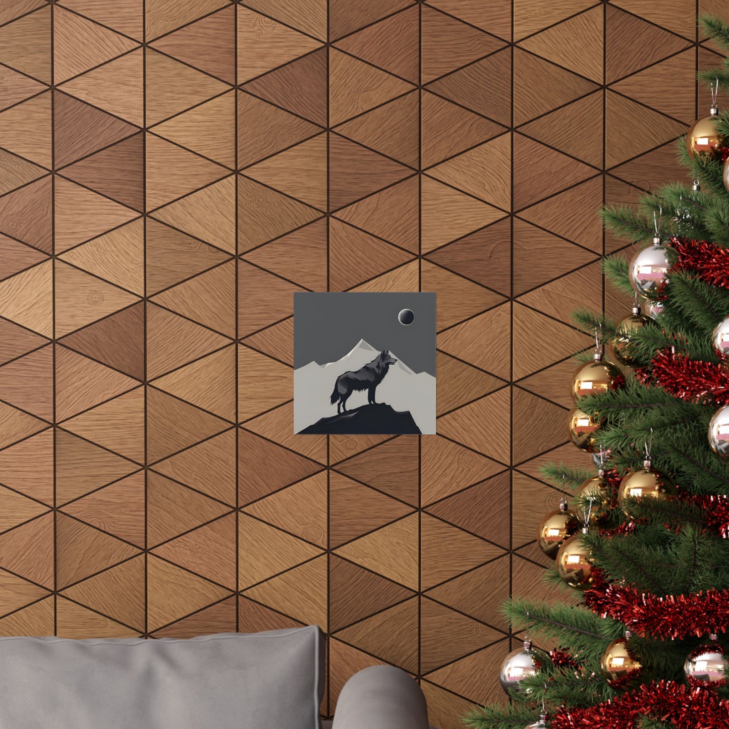 Lone Collection Wolf 4 Matte Square Posters