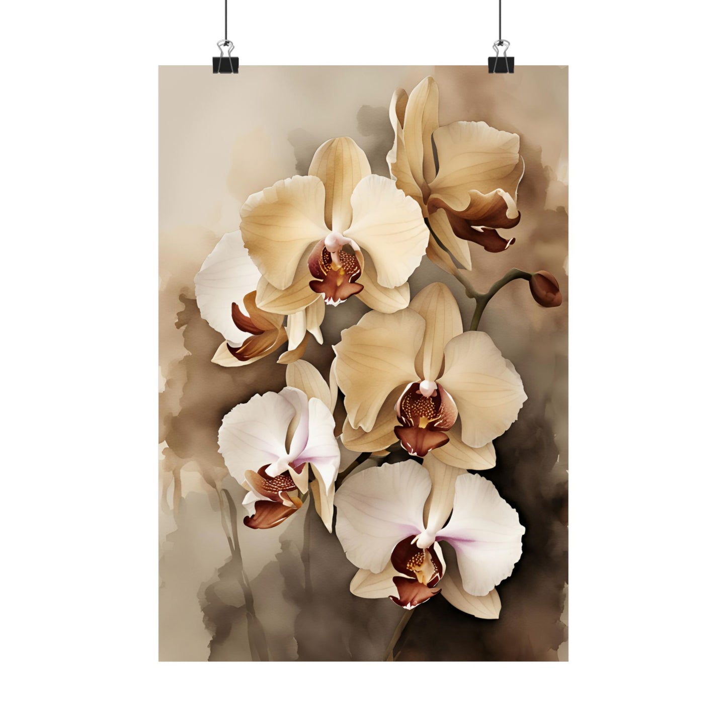 Orchids 07 Matte Vertical Poster