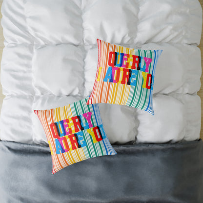Queerly I Adore You Poly Pillow