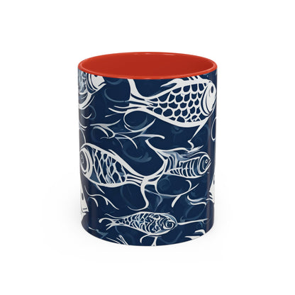 Fish 03 Accent Coffee Mug (11oz)
