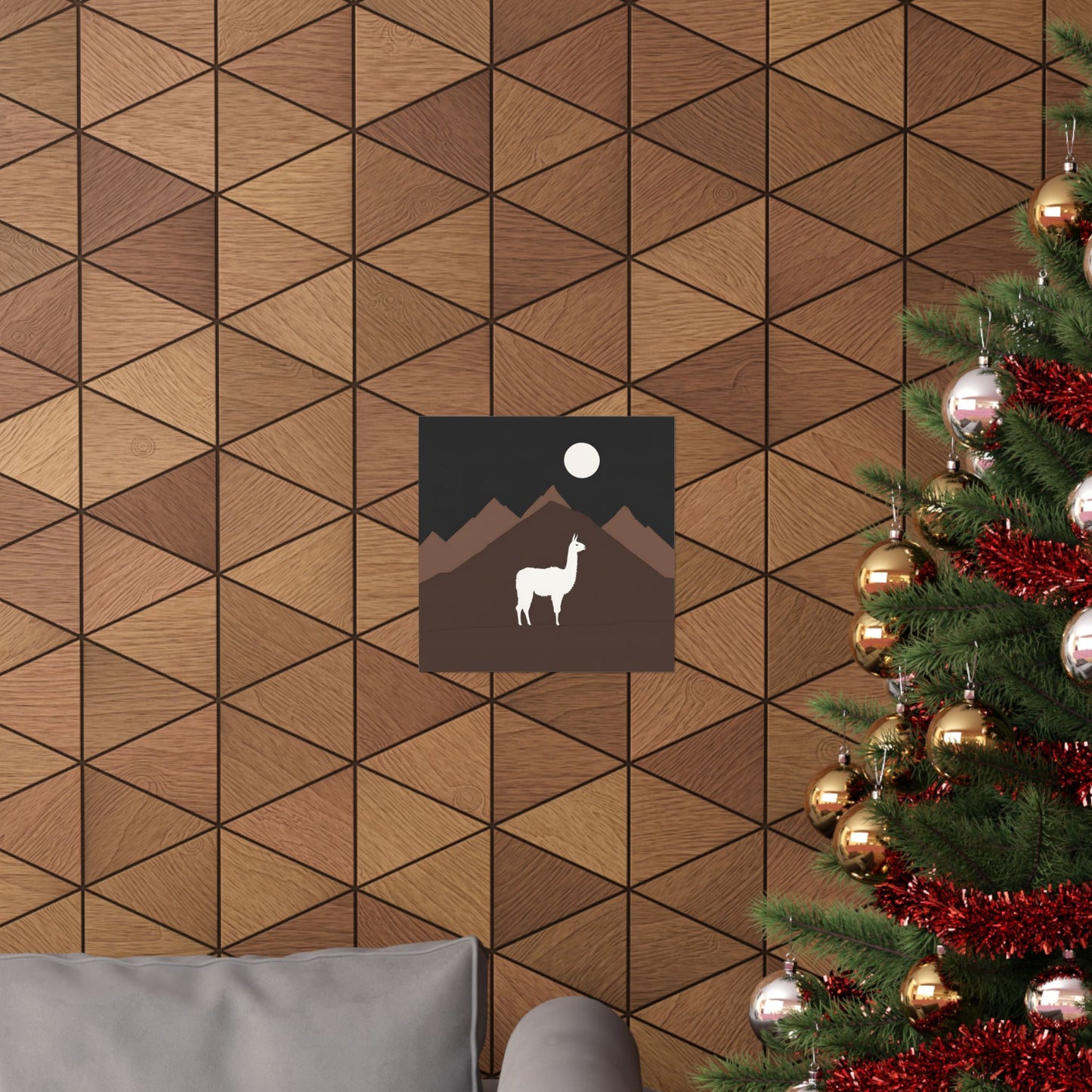 Lone Collection Llama 8 Matte Square Posters