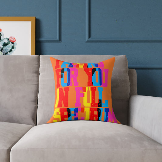 Falling For You In Full Spectrum  Poly Pillow