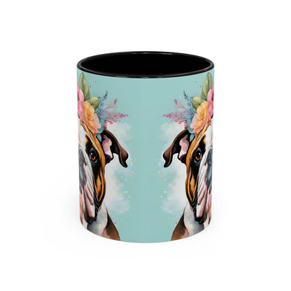 British Bulldog 02 Accent Coffee Mug - Dog Lover Gift