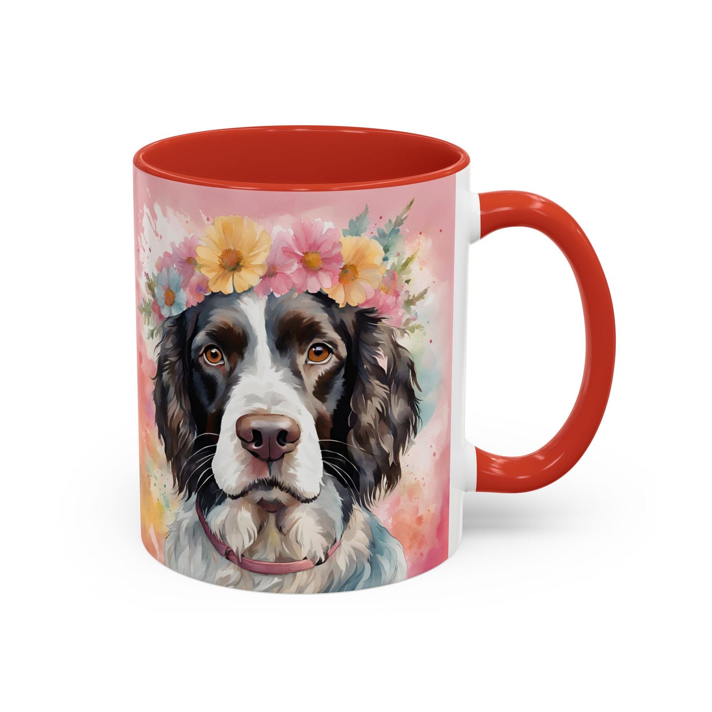 Springer Spaniel 01 Accent Coffee Mug - Dog Lover Gift