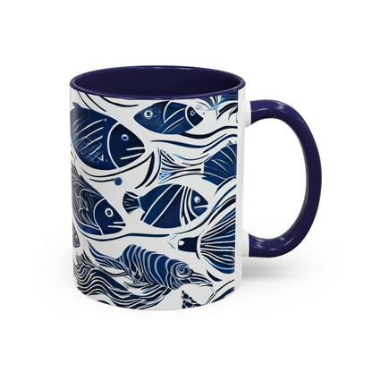 Fish 11 Accent Coffee Mug (11oz)