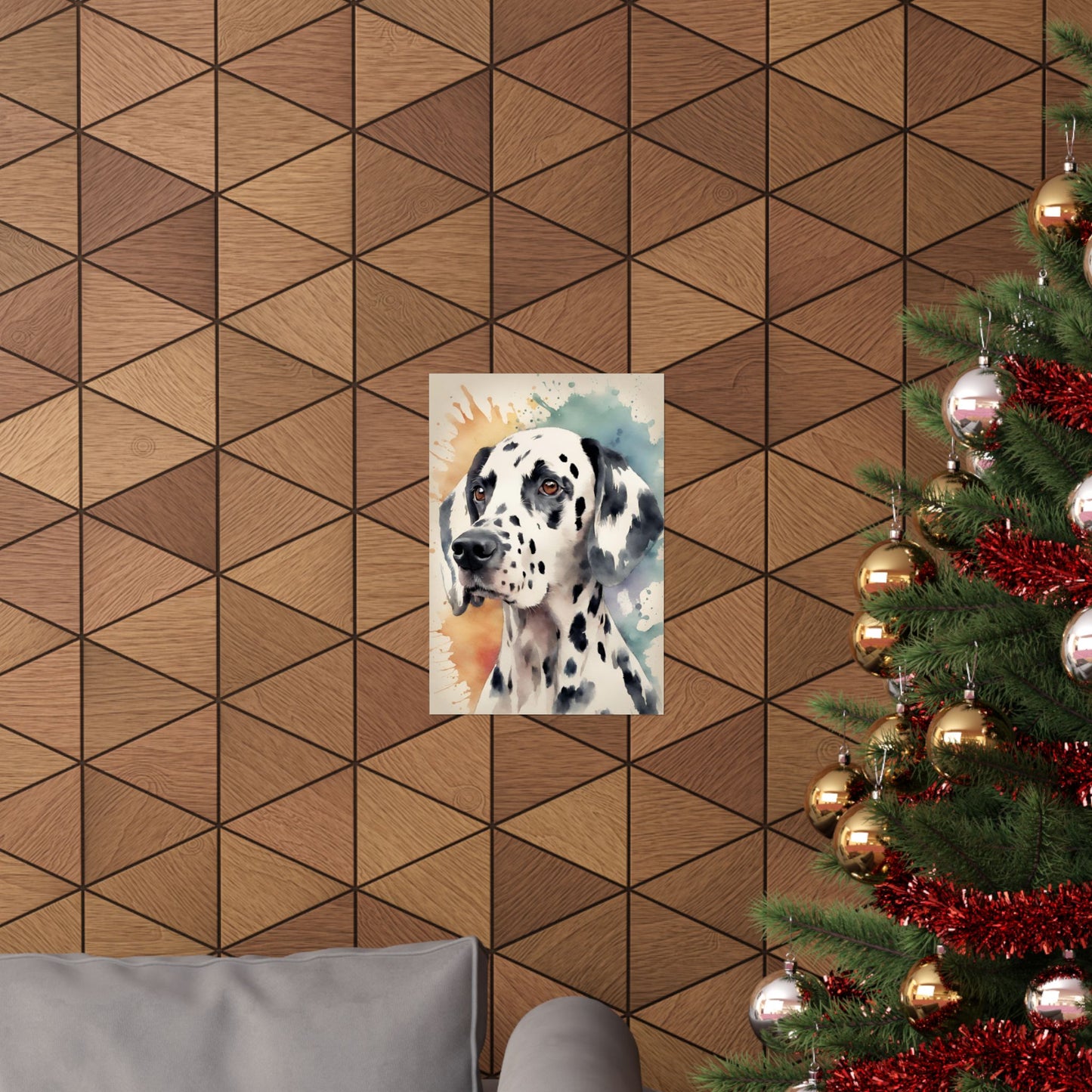 Dogs Dalmatian 02 Matte Vertical Poster