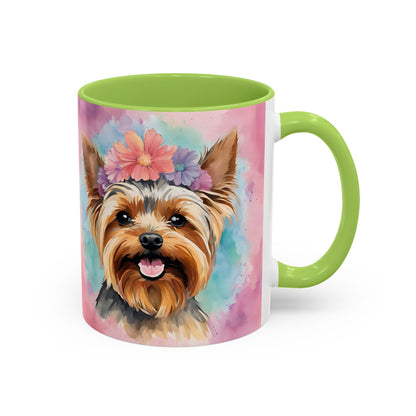 Yorkshire Terrier 02 Accent Coffee Mug - Dog Lover Gift