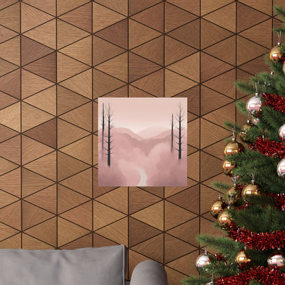 Lonely Forest Pink 24 Matte Square Posters