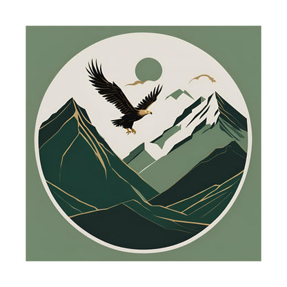 Lone Collection Eagle 9 Matte Square Posters