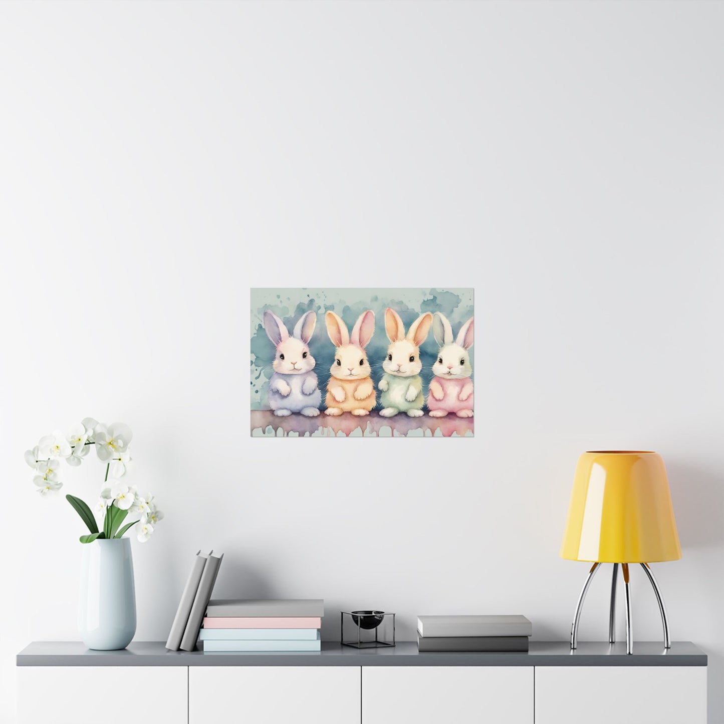 Nursery Bunnies 1 Matte Horizontal Posters