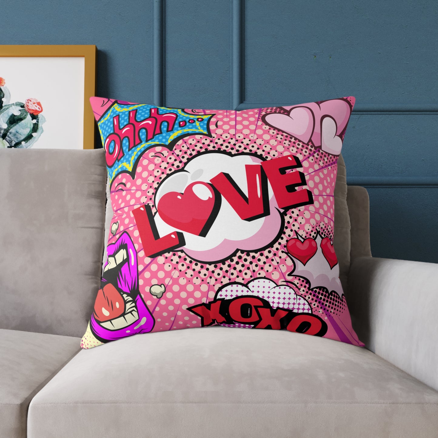 Ohhh! Pop Art Poly Pillow
