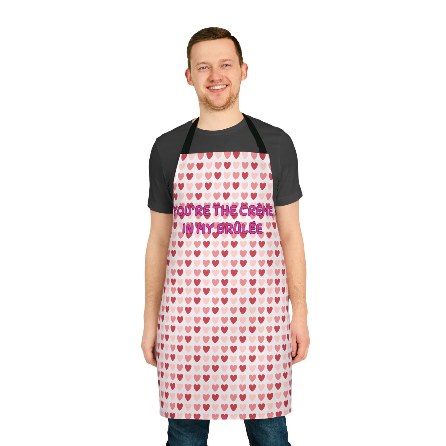You’re The Crème In My Brûlée Valentines Apron, 5-Color Straps