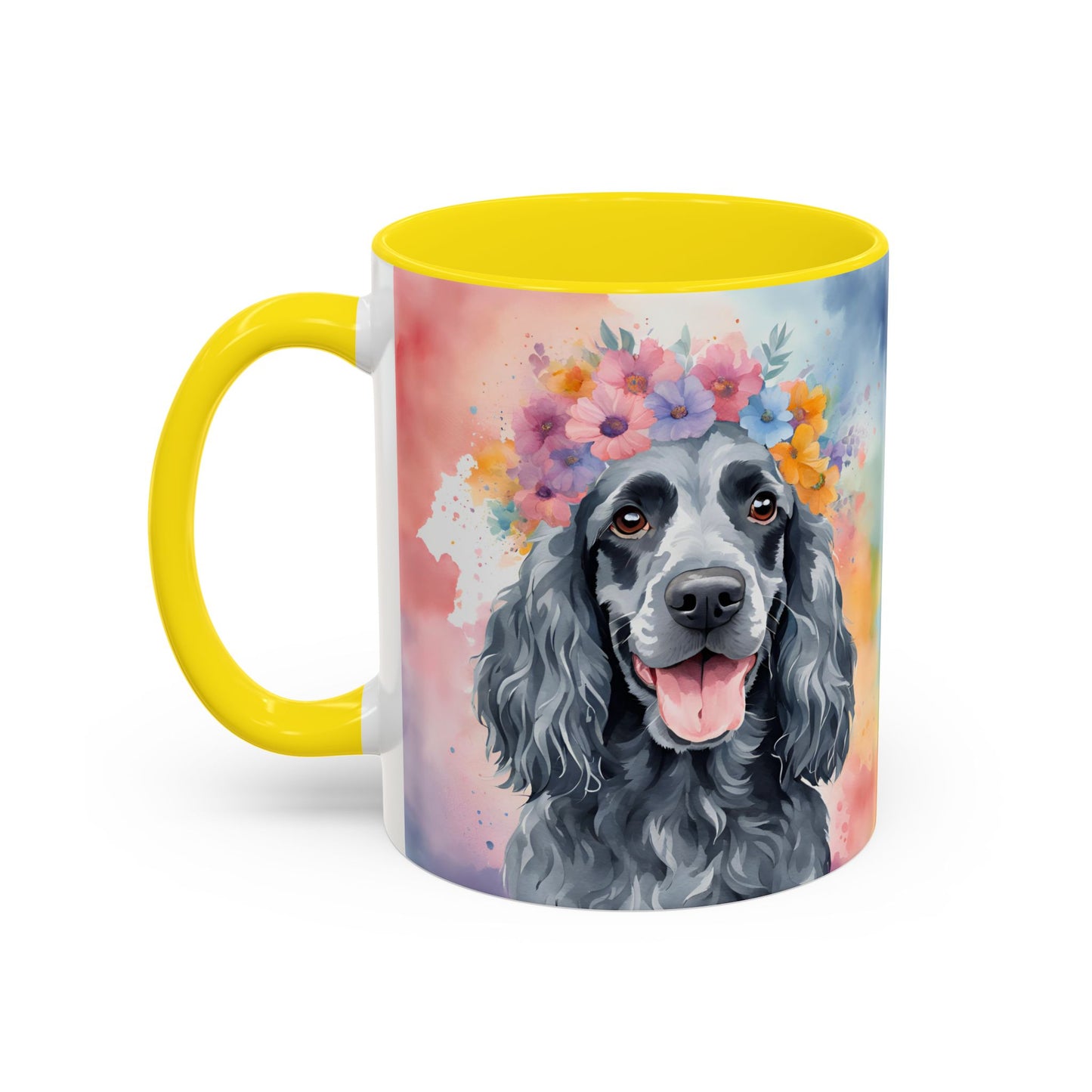 Blue Roan Cocker Spaniel 01 Accent Coffee Mug - Dog Lover Gift