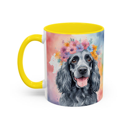 Blue Roan Cocker Spaniel 01 Accent Coffee Mug - Dog Lover Gift
