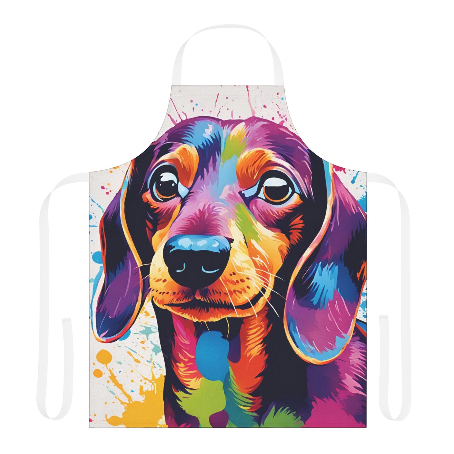 Multicolored Dachshund Adult Apron (AOP)