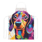 Multicolored Dachshund Adult Apron (AOP)