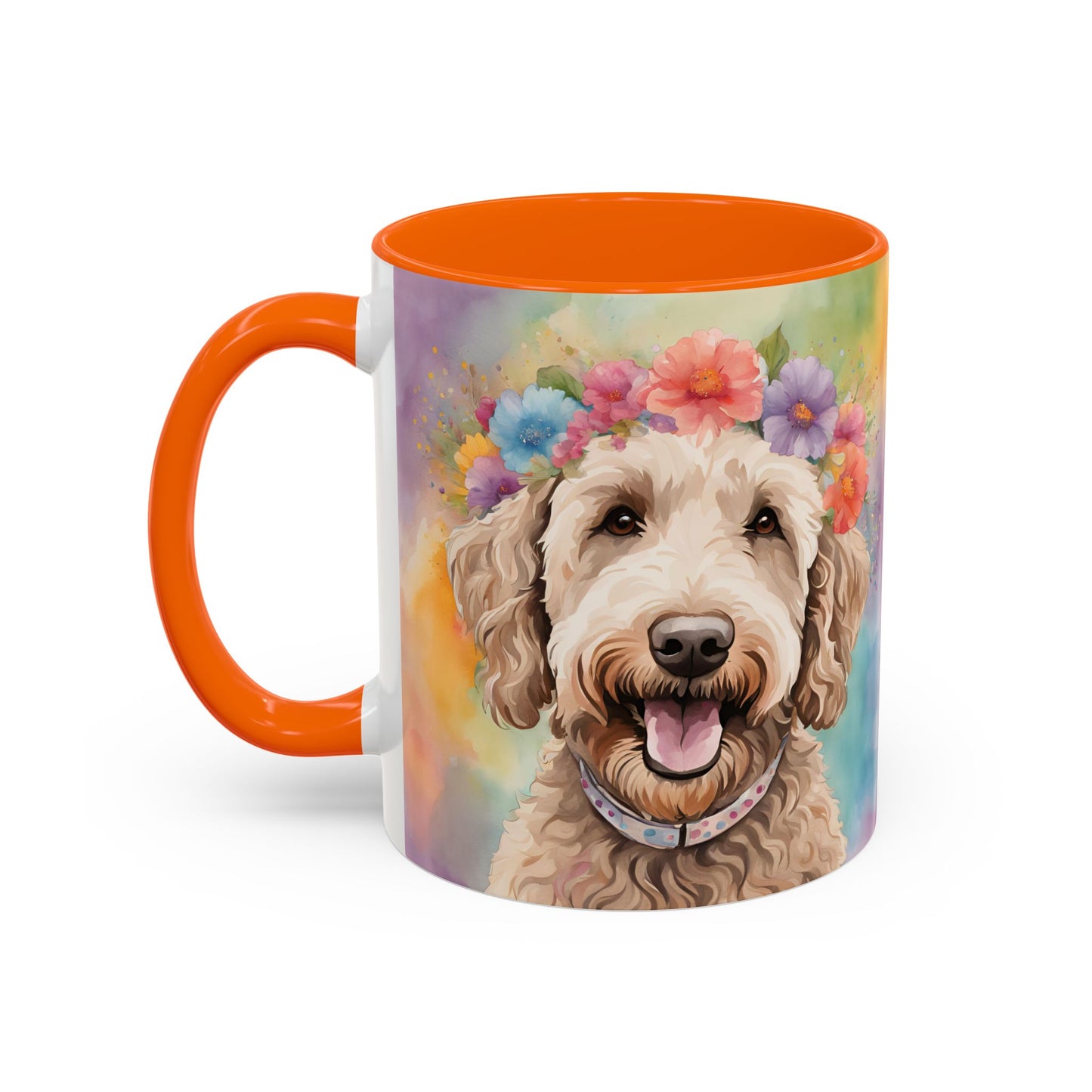 Labradoodle 01 Accent Coffee Mug - Dog Lover Gift