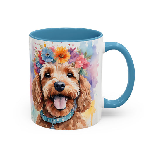 Cockapoo 02 Accent Coffee Mug - Dog Lover Gift