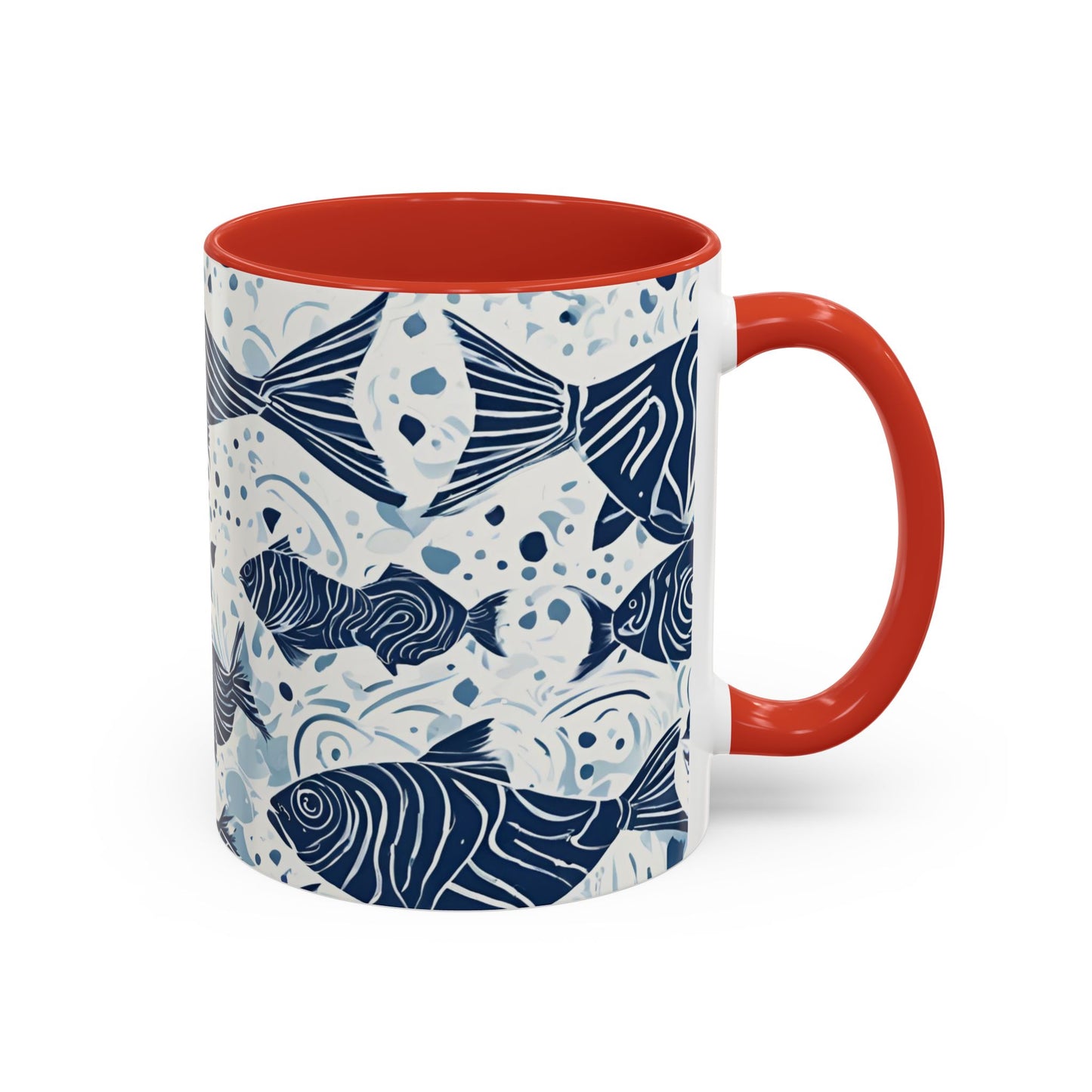 Fish 01 Accent Coffee Mug (11oz)