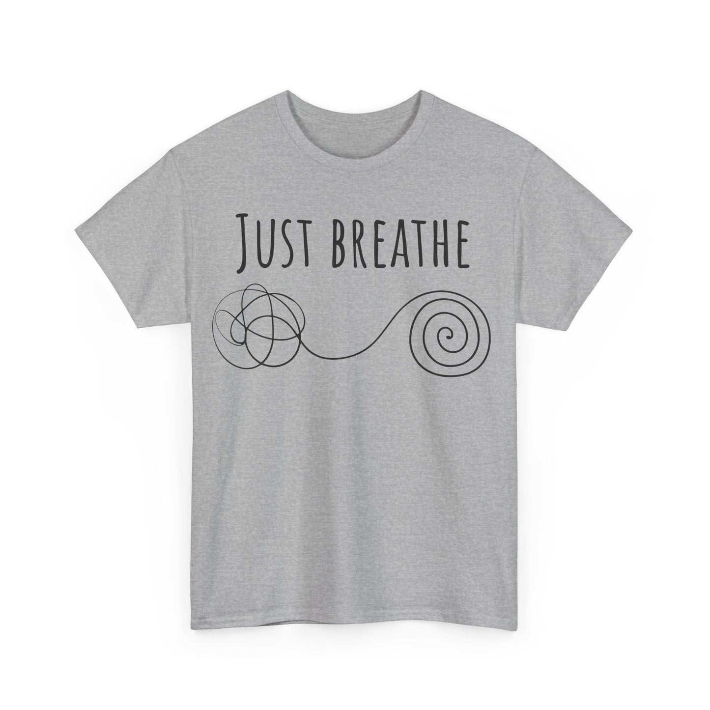 Just breathe Unisex Heavy Cotton Tee