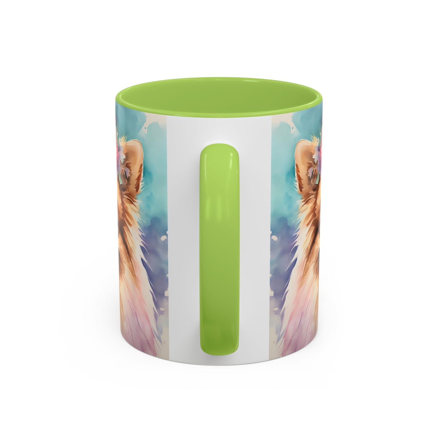 Pomeranian 03 Accent Coffee Mug - Dog Lover Gift