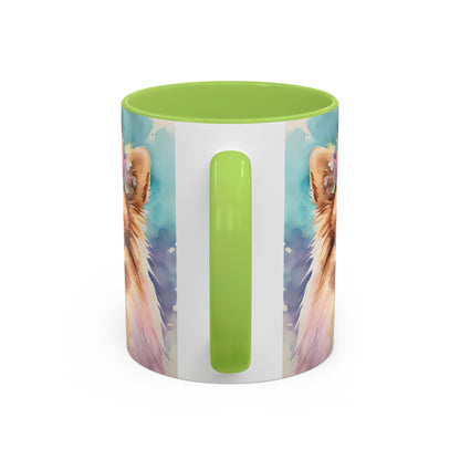 Pomeranian 03 Accent Coffee Mug - Dog Lover Gift