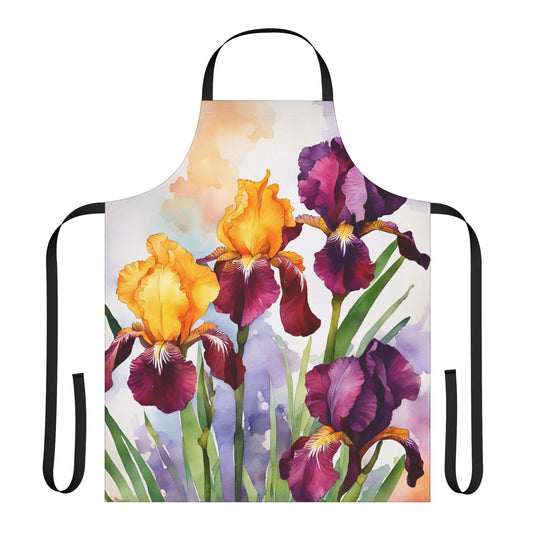 Irises 02 Apron 5-Color Straps