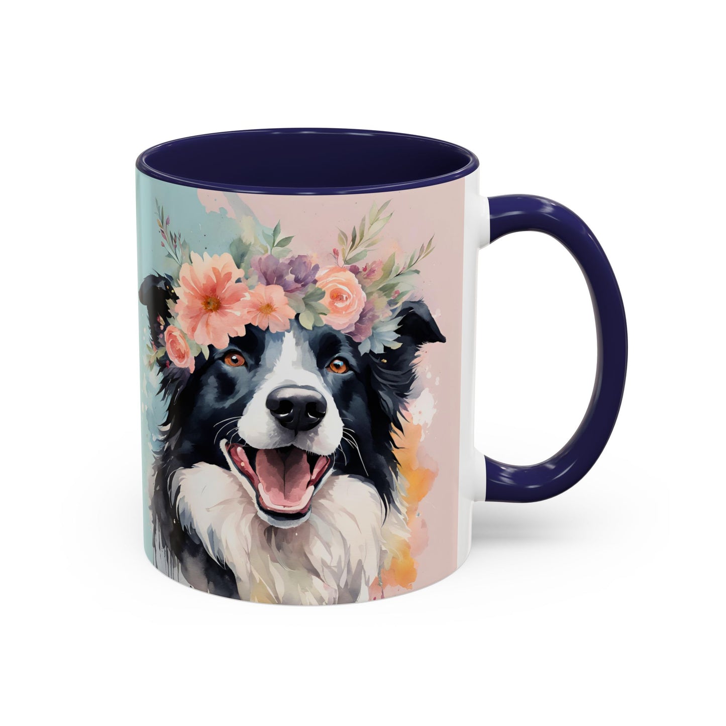 Border Collie 02 Accent Coffee Mug - Dog Lover Gift