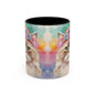 Floral Siamese Cat 02 Accent Coffee Mug - 11oz Perfect for Cat Lovers & Gifts