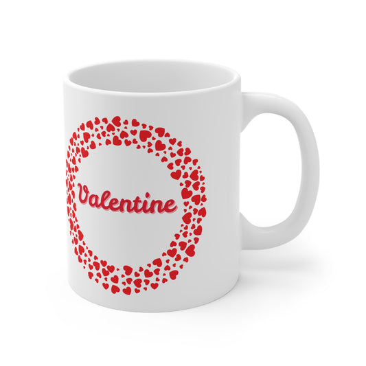 Valentine Hearts Valentines Mug Ceramic 11oz