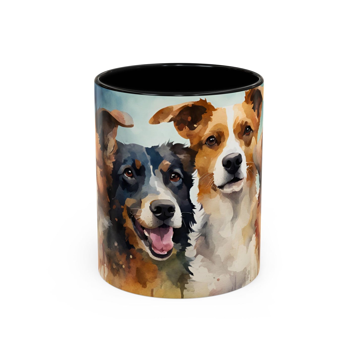 Multicoloured Doggies 5 Accent Mug 11oz