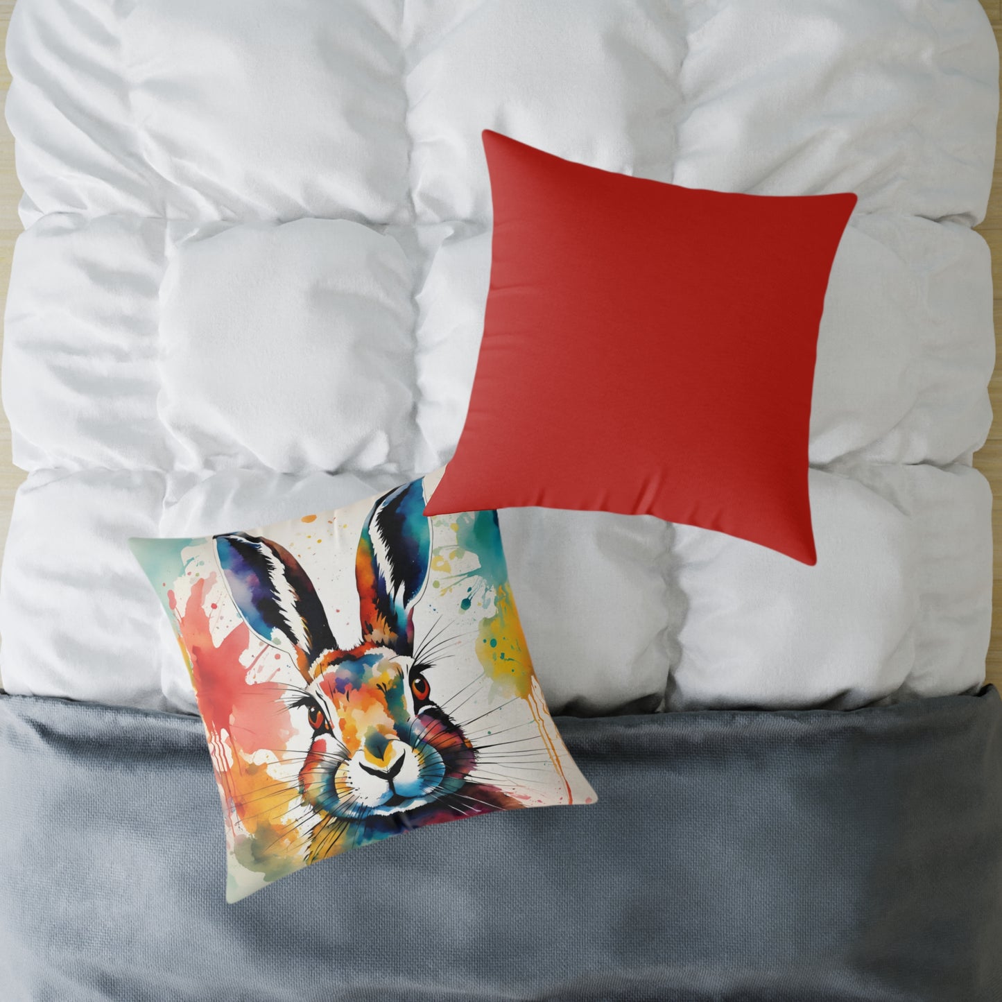 Hare 01 Poly Pillow - Natures Beauty Design
